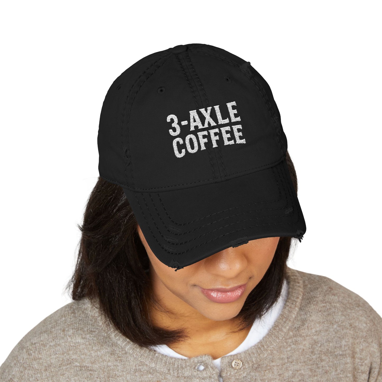 3-Axle Distressed Dad Hat